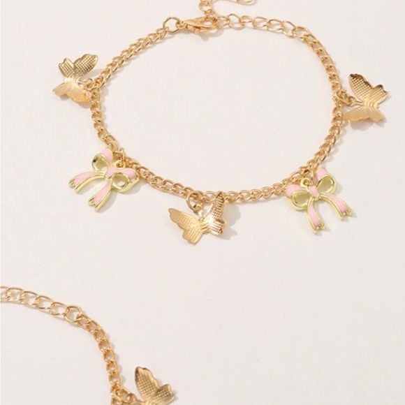 Gold Bow Charm Bracelets - Picture 3 of 5